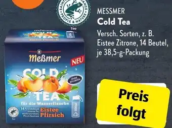 Aldi Süd MESSMER Cold Tea 38,5 g Packung Angebot