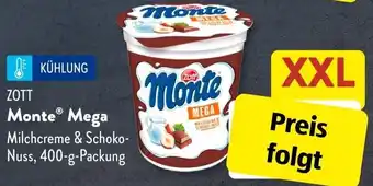 Aldi Süd ZOTT Monte® Mega 400 g Packung Angebot