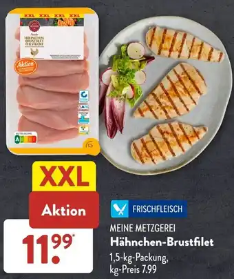 Aldi Süd MEINE METZGEREI Hähnchen-Brustfilet 1,5-kg-Packung Angebot