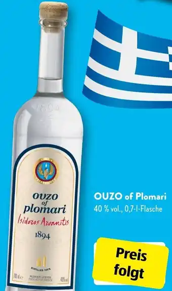 Aldi Süd OUZO of Plomari 0,7-L-Flasche Angebot