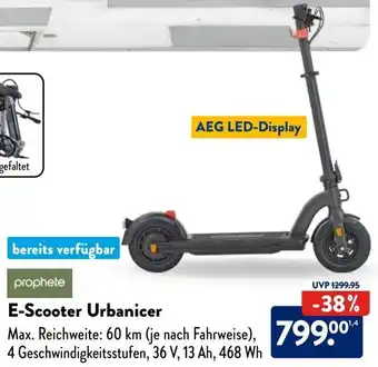 Aldi Süd prophete E-Scooter Urbanicer Angebot