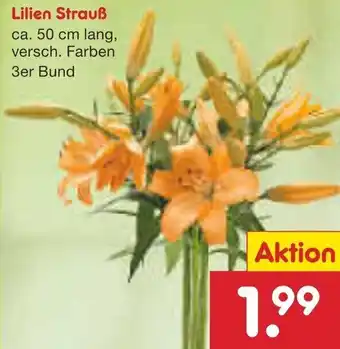 Netto Marken-Discount Lilien Strauß Angebot