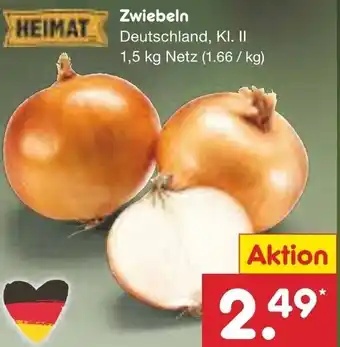 Netto Marken-Discount HEIMAT Zwiebeln 1,5 kg Netz Angebot