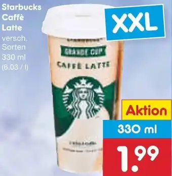 Netto Marken-Discount Starbucks Caffè Latte 330 ml Angebot