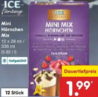 Netto Marken-Discount ICE Fantasy Mini Hörnchen Mix 12x28 ml/336 ml Angebot