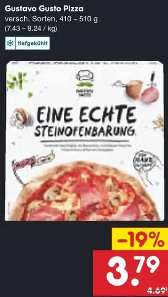 Netto Marken-Discount Gustavo Gusto Pizza 410-510 g Angebot