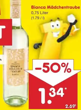 Netto Marken-Discount Bianca Mädchentraube 0,75 Liter Angebot