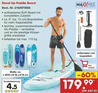 Netto Marken-Discount MAXXMEE Stand-Up-Paddle-Board Angebot