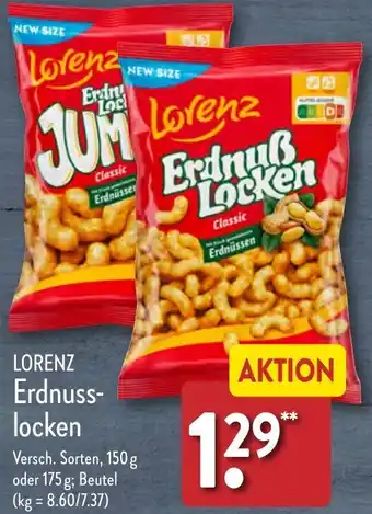 Aldi Nord Lorenz Erdnusslocken 150 g oder 175 g Angebot