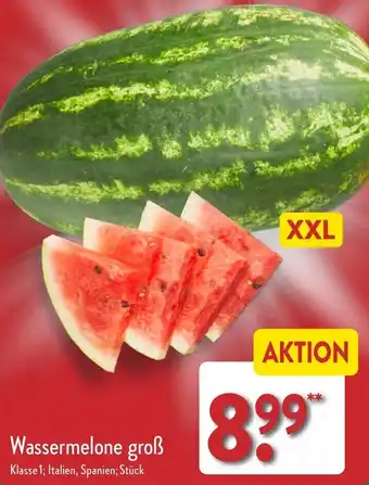 Aldi Nord Wassermelone groß Angebot