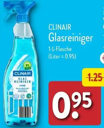 Aldi Nord CLINAIR Glasreiniger 1-L-Flasche Angebot