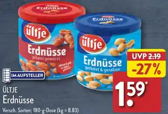 Aldi Nord ÜLTJE Erdnüsse 180 g Dose Angebot