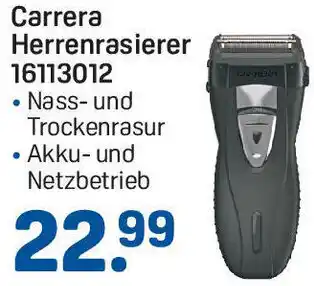 Rossmann Carrera Herrenrasierer 16113012 Angebot