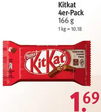 Rossmann Kitkat 4er-Pack 166 g Angebot