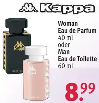 Rossmann Kappa Woman Eau de Parfum 40 ml oder Man Eau de Toilette 60 ml Angebot