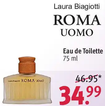 Rossmann Laura Biagiotti ROMA UOMO Eau de Toilette 75 ml Angebot