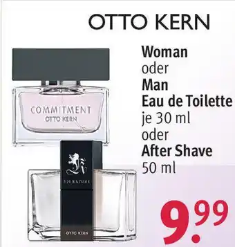 Rossmann OTTO KERN Woman oder Man Eau de Toilette 30 ml oder After Shave 50 ml Angebot