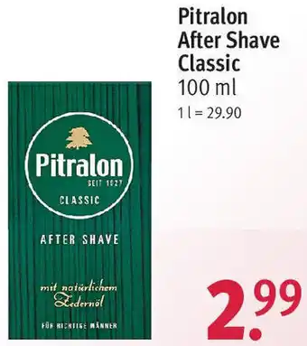 Rossmann Pitralon After Shave Classic 100 ml Angebot