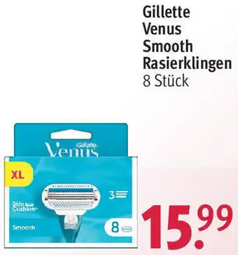 Rossmann Gillette Venus Smooth Rasierklingen 8 Stück Angebot