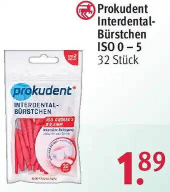 Rossmann Prokudent Interdental-Bürstchen ISO 0-5 32 Stück Angebot