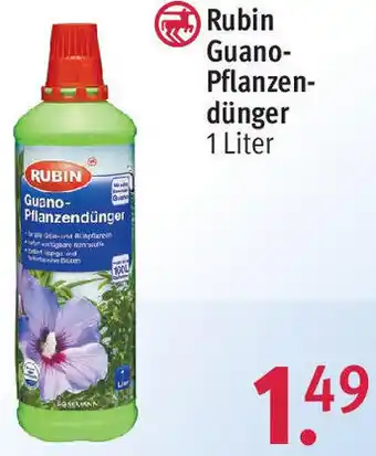 Rossmann Rubin Guano-Pflanzendünger 1 Liter Angebot