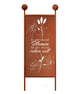 Dehner Ferrum metall-gartenstecker blumen, ca. h205 cm Angebot