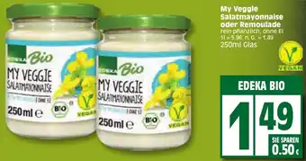 Edeka EDEKA Bio My Veggie Salatmayonnaise oder Remoulade 250ml Glas Angebot