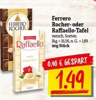 NP Discount Ferrero Rocher-oder Raffaello-Tafel versch. Sorten 90g Stück Angebot