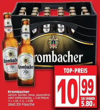 Edeka Krombacher 24x0,33 L Flasche Angebot