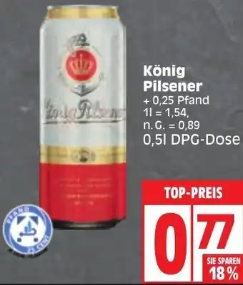 Edeka König Pilsener 0,5 L DPG-Dose Angebot