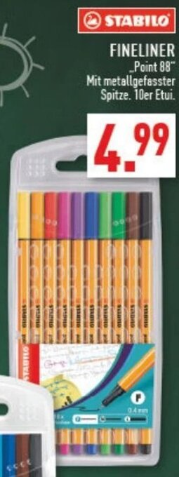 Marktkauf STABILO FINELINER ,,Point 88" Angebot