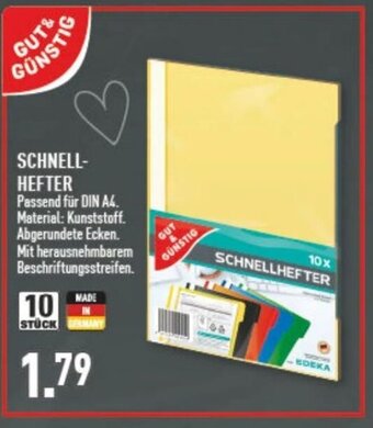 Marktkauf GUT& GÜNSTIG SCHNELLHEFTER Angebot