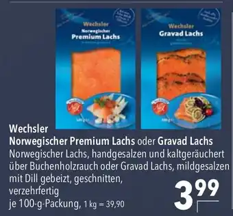 CITTI Markt Wechsler Norwegischer Premium Lachs oder Gravad Lachs 100 g Angebot