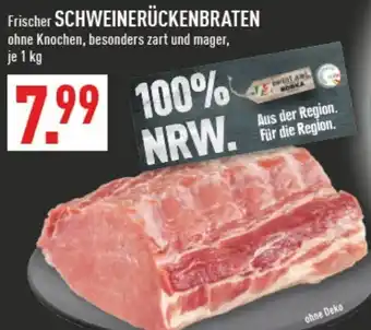 Marktkauf Frischer SCHWEINERÜCKENBRATEN 1 kg Angebot