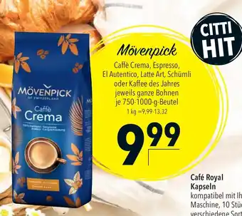 CITTI Markt MÖVENPICK je 750-1000-g-Beutel Angebot