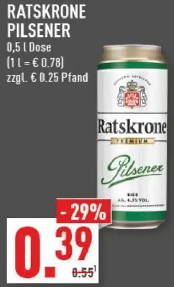 Marktkauf RATSKRONE PILSENER 0,5 L Dose Angebot