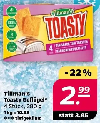 NETTO Tillman's Toasty Geflügel 280 g Angebot