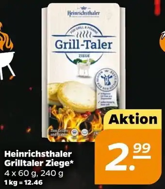 NETTO Heinrichsthaler Grilltaler Ziege 4x60 g, 240 g Angebot