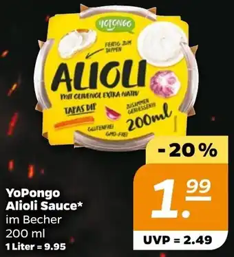 NETTO YoPongo Alioli Sauce* 200 ml Angebot