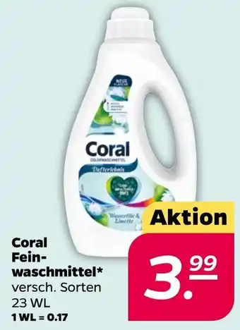 NETTO Coral Feinwaschmittel 23 WL Angebot