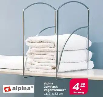 NETTO alpina 2er-Pack Regaltrenner Angebot