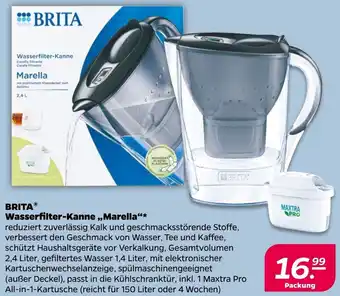 NETTO BRITA Wasserfilter-Kanne „Marella" Angebot