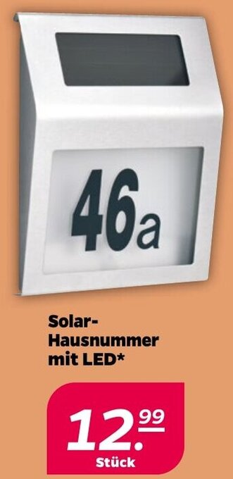 NETTO Solar-Hausnummer mit LED Angebot