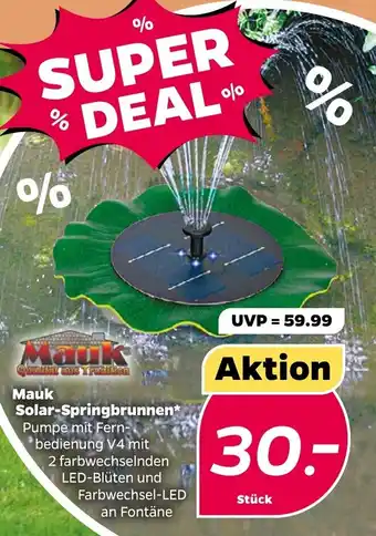 NETTO Mauk Solar-Springbrunnen Angebot