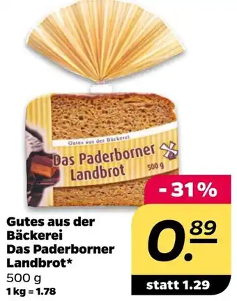 NETTO Gutes aus der Bäckerei Das Paderborner Landbrot 500 g Angebot