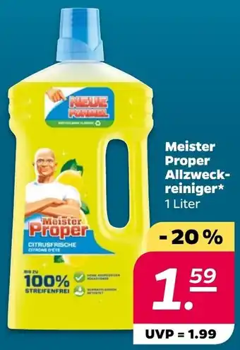 NETTO Meister Proper Allzweck-reiniger* 1 Liter Angebot