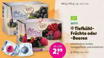 Denns BioMarkt SOTO Tiefkühl-Früchte oder Beeren 300 g Angebot