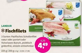 Denns BioMarkt LANDUR Fischfilets 225 g/250 g Angebot