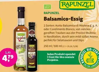 Denns BioMarkt RAPUNZEL Balsamico-Essig 250 ml/500 ml Angebot