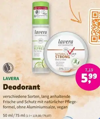 Denns BioMarkt LAVERA Deodorant 50 ml/75 ml Angebot